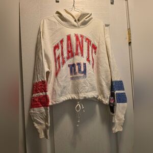 Women's '47 Oatmeal New York Giants Harper Pullover Hoodie